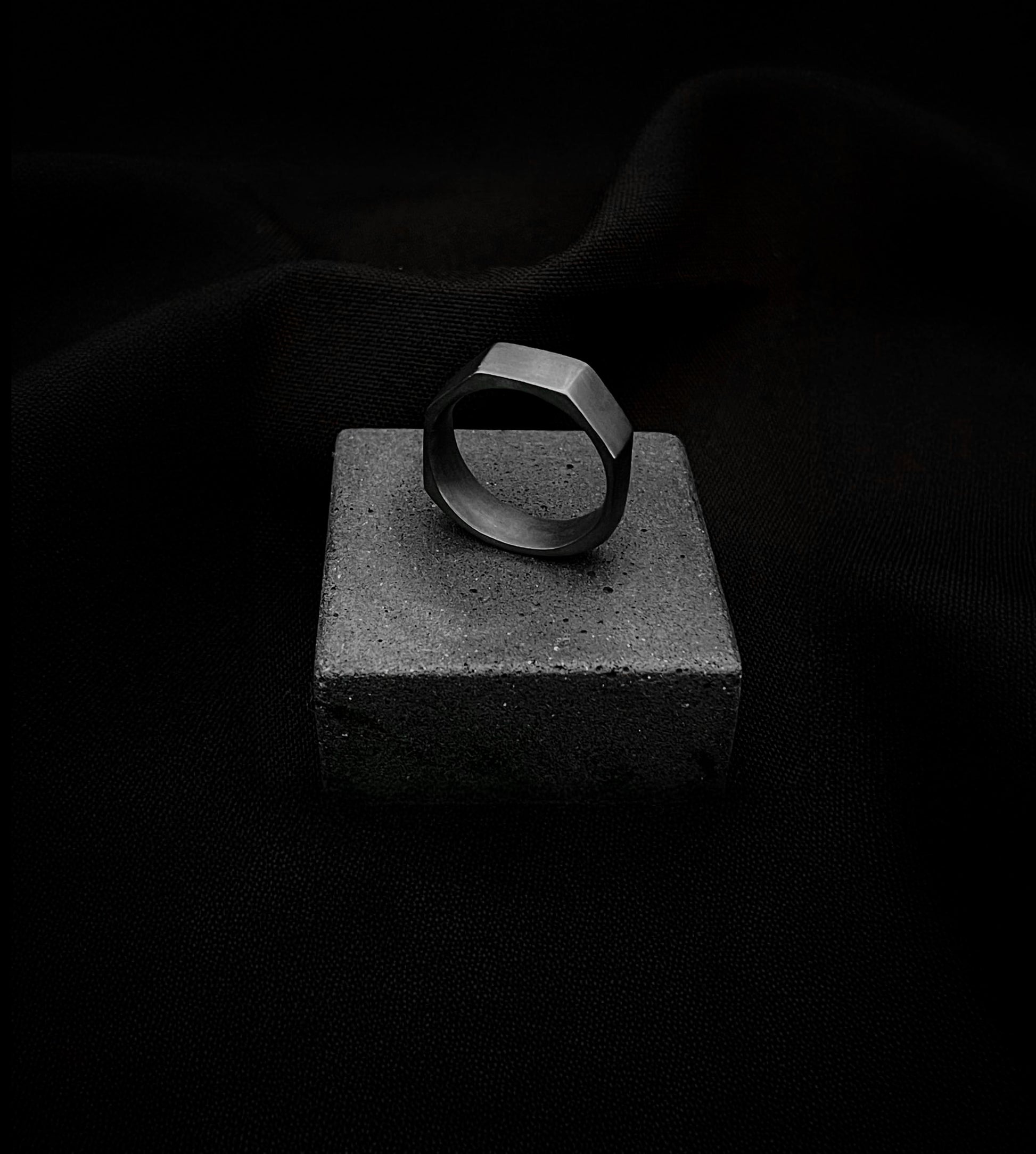 Anel Social - Prata Envelhecida