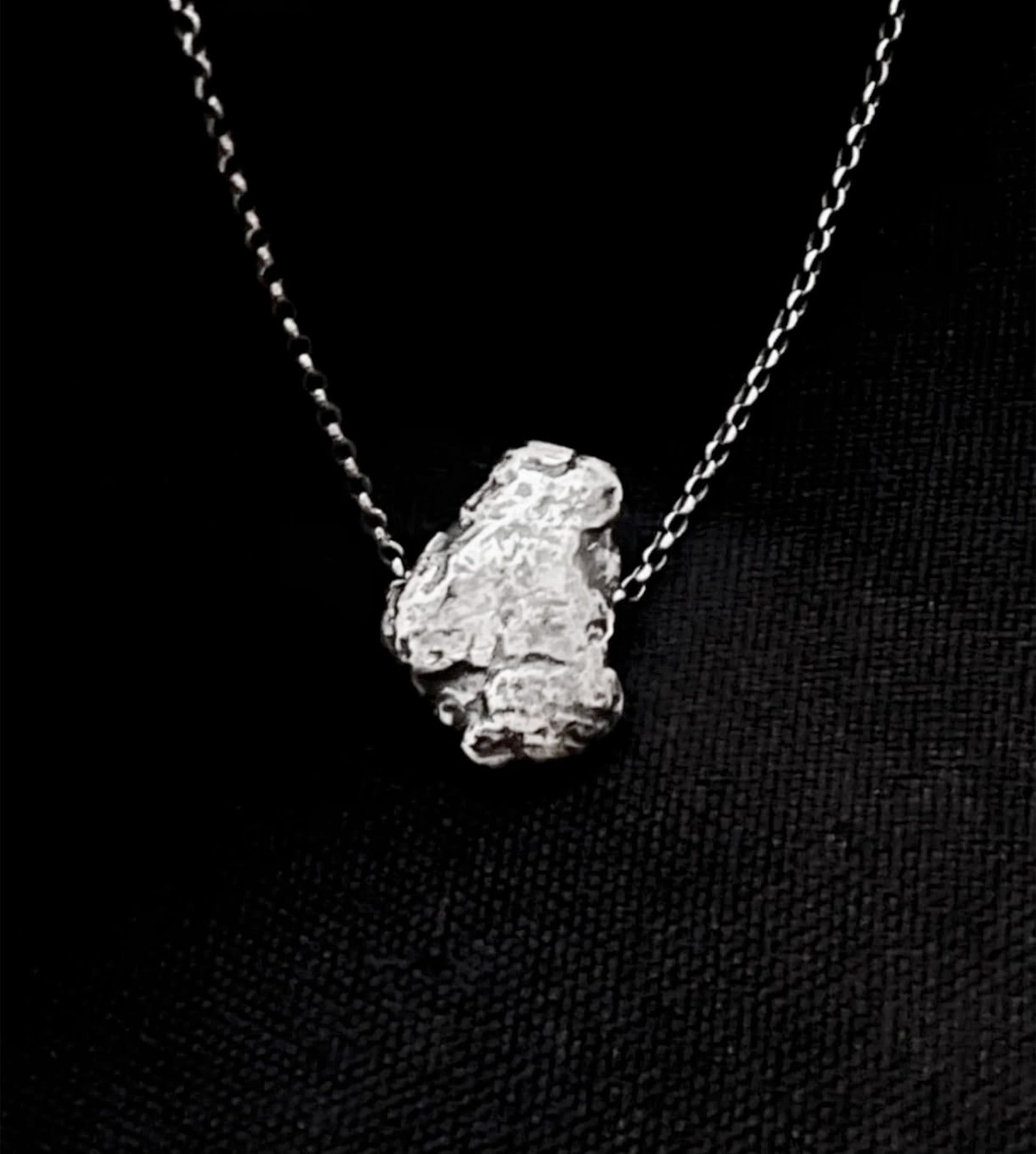 Colar Meteorito - Prata